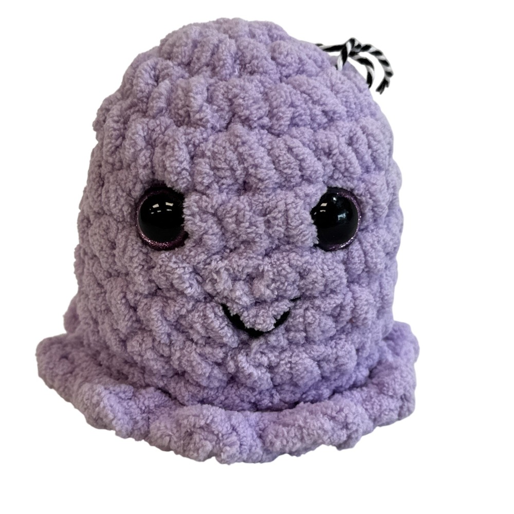 Handmade Crochet Plush Octopus Amigurumi Lavender Kawaii Cute Stuffed Toy
